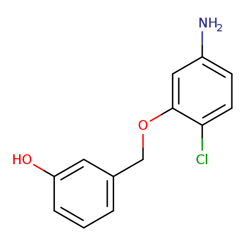 3-[(5-amino-2-chlorophenoxy)methyl]phenol