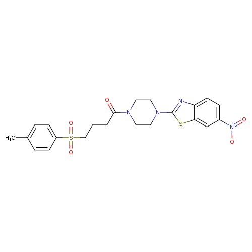 4-(4-methylbenzenesulfonyl)-1-[4-(6-nitro-1,3-benzothiazol-2-yl)piperazin-1-yl]butan-1-one