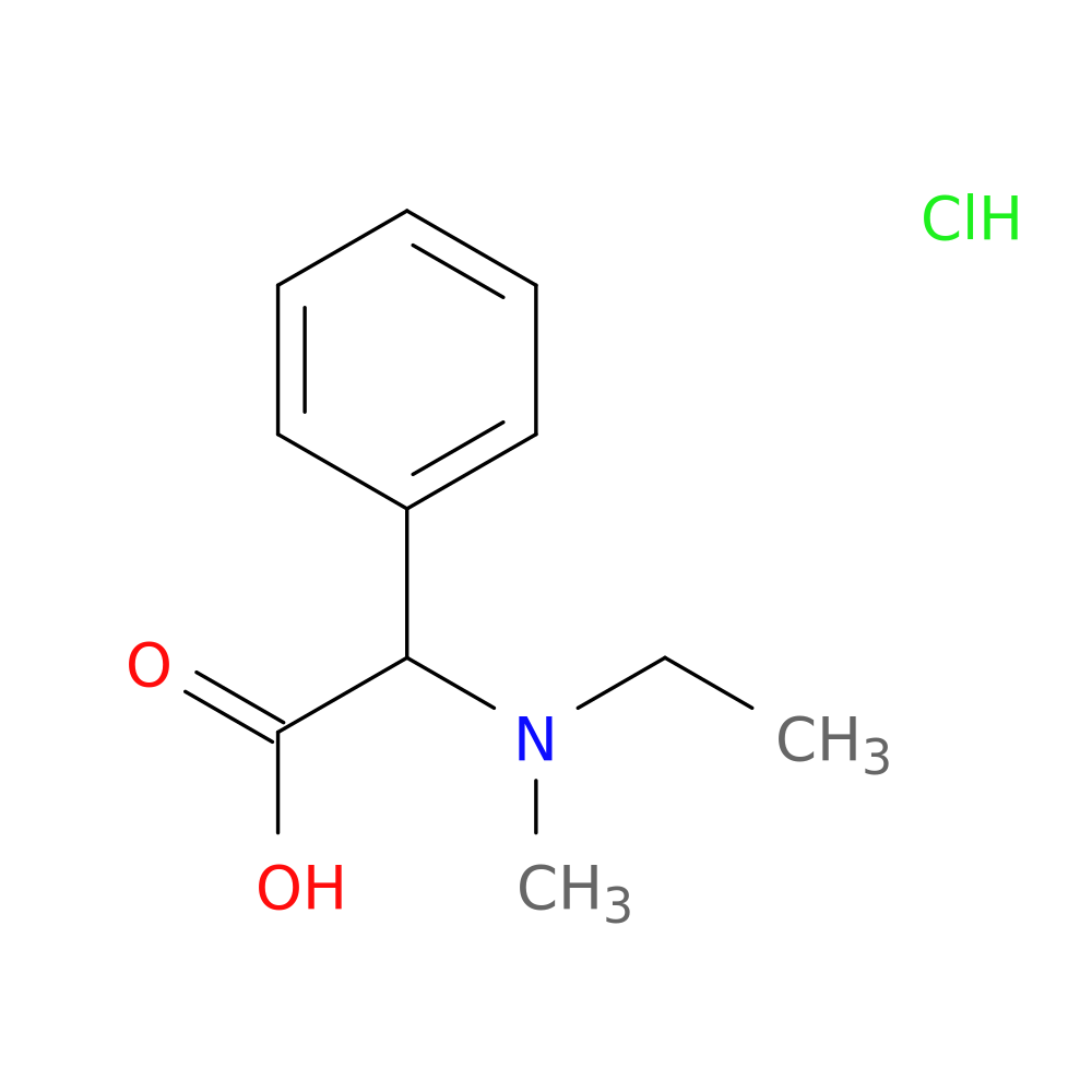 2-[ethyl(methyl)amino]-2-phenylacetic acid hydrochloride