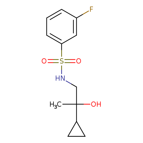 N-(2-cyclopropyl-2-hydroxypropyl)-3-fluorobenzene-1-sulfonamide