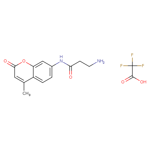 Propanamide, 3-amino-N-(4-methyl-2-oxo-2H-1-benzopyran-7-yl)-,mono(trifluoroacetate)