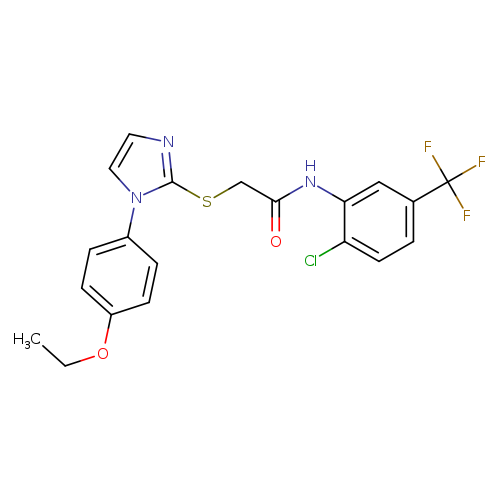 N-[2-chloro-5-(trifluoromethyl)phenyl]-2-{[1-(4-ethoxyphenyl)-1H-imidazol-2-yl]sulfanyl}acetamide