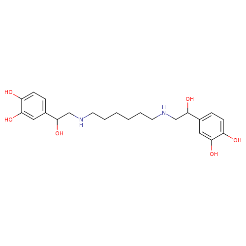 1,2-Benzenediol,4,4'-[1,6-hexanediylbis[imino(1-hydroxy-2,1-ethanediyl)]]bis-
