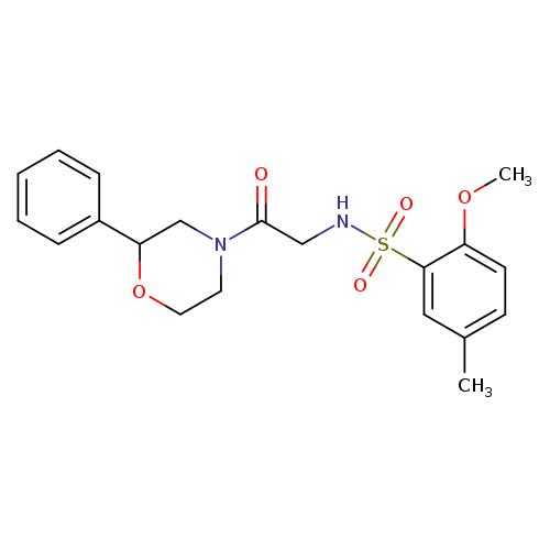 2-methoxy-5-methyl-N-[2-oxo-2-(2-phenylmorpholin-4-yl)ethyl]benzene-1-sulfonamide