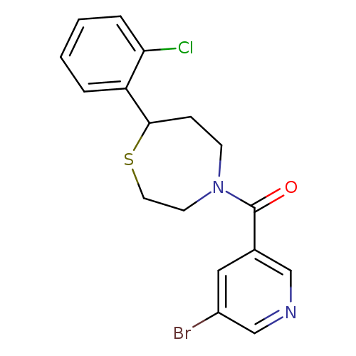 4-(5-bromopyridine-3-carbonyl)-7-(2-chlorophenyl)-1,4-thiazepane