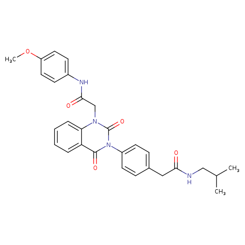2-[4-(1-{[(4-methoxyphenyl)carbamoyl]methyl}-2,4-dioxo-1,2,3,4-tetrahydroquinazolin-3-yl)phenyl]-N-(2-methylpropyl)acetamide
