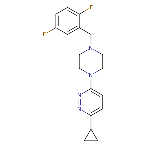 3-cyclopropyl-6-{4-[(2,5-difluorophenyl)methyl]piperazin-1-yl}pyridazine