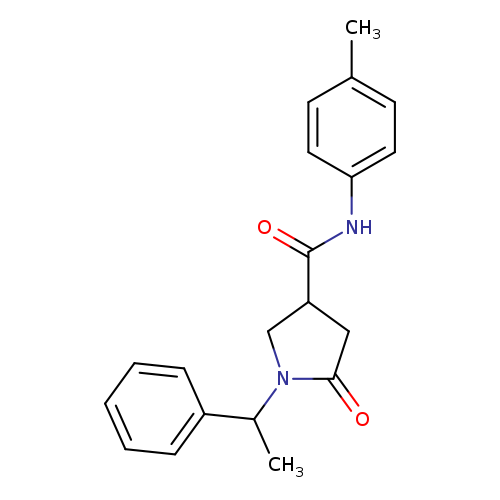 N-(4-methylphenyl)-5-oxo-1-(1-phenylethyl)-3-pyrrolidinecarboxamide