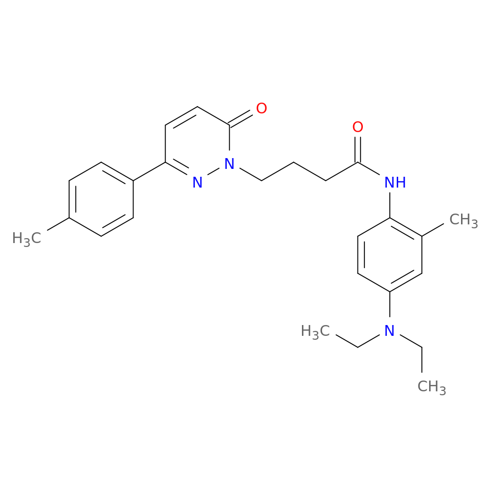 N-[4-(diethylamino)-2-methylphenyl]-4-[3-(4-methylphenyl)-6-oxo-1,6-dihydropyridazin-1-yl]butanamide