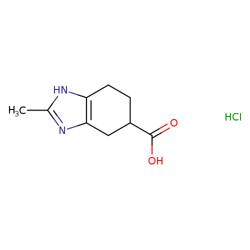 2-methyl-4,5,6,7-tetrahydro-1H-1,3-benzodiazole-5-carboxylic acid hydrochloride