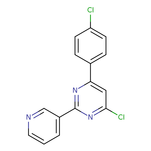 4-Chloro-6-(4-chlorophenyl)-2-(3-pyridyl)pyrimidine