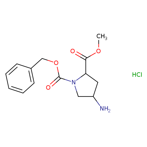 1,2-Pyrrolidinedicarboxylic acid, 4-amino-, 2-methyl 1-(phenylmethyl) ester, hydrochloride (1:1), (2S,4S)-