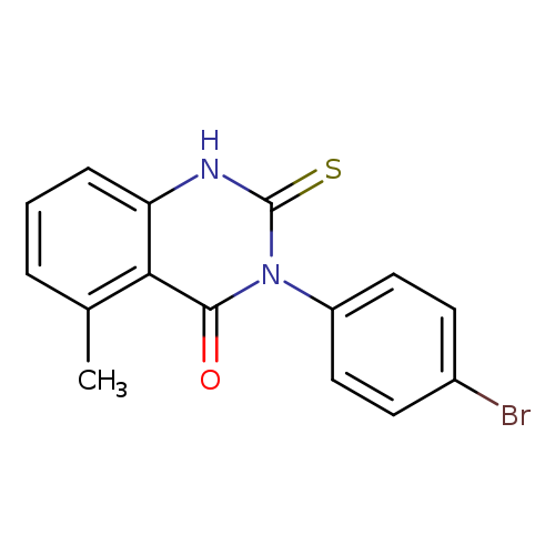 3-(4-bromophenyl)-5-methyl-2-sulfanylidene-1,2,3,4-tetrahydroquinazolin-4-one