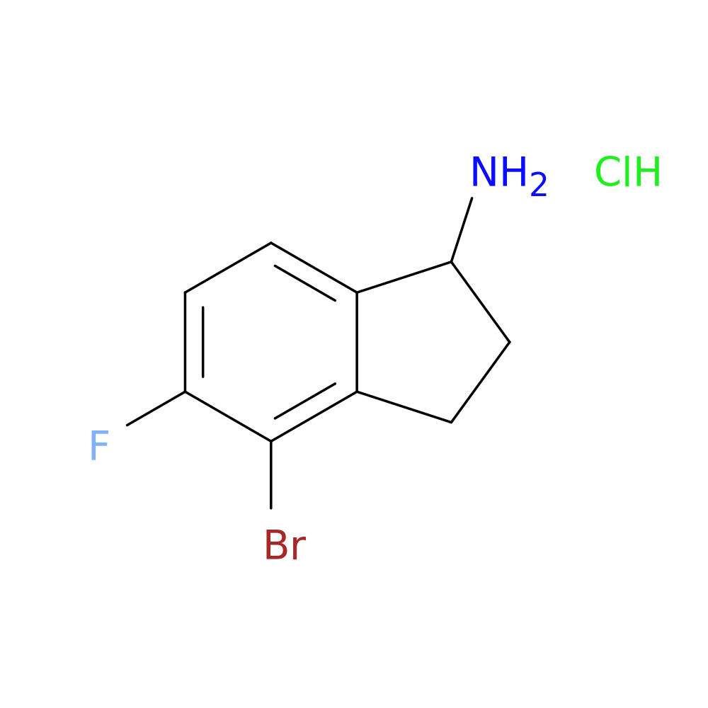 4-bromo-5-fluoro-2,3-dihydro-1H-inden-1-amine hydrochloride