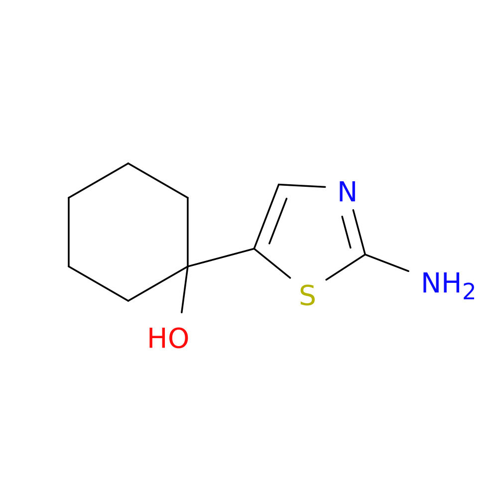 1-(2-amino-1,3-thiazol-5-yl)cyclohexan-1-ol