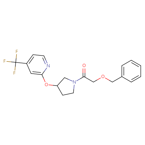 2-(benzyloxy)-1-(3-{[4-(trifluoromethyl)pyridin-2-yl]oxy}pyrrolidin-1-yl)ethan-1-one