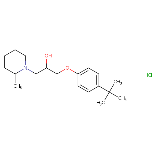 1-(4-tert-butylphenoxy)-3-(2-methylpiperidin-1-yl)propan-2-ol hydrochloride