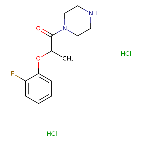 2-(2-fluorophenoxy)-1-(piperazin-1-yl)propan-1-onedihydrochloride