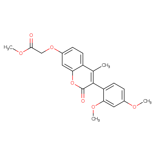 methyl 2-{[3-(2,4-dimethoxyphenyl)-4-methyl-2-oxo-2H-chromen-7-yl]oxy}acetate