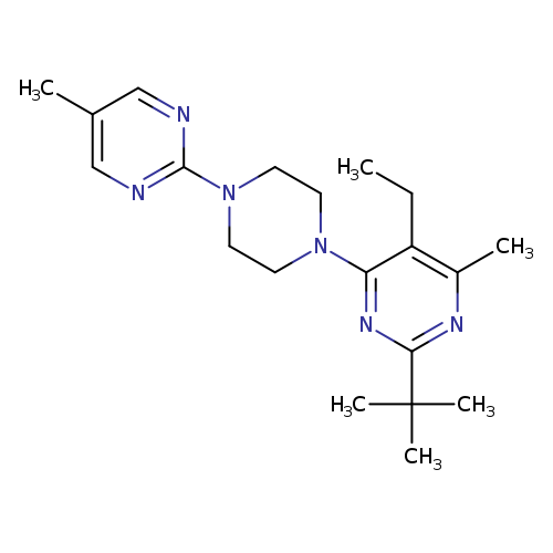 2-tert-butyl-5-ethyl-4-methyl-6-[4-(5-methylpyrimidin-2-yl)piperazin-1-yl]pyrimidine