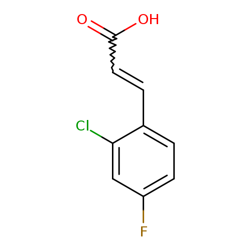 2-​Propenoic acid, 3-​(2-​chloro-​4-​fluorophenyl)​-