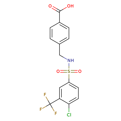 4-((4-Chloro-3-(trifluoromethyl)phenylsulfonamido)methyl)benzoic acid