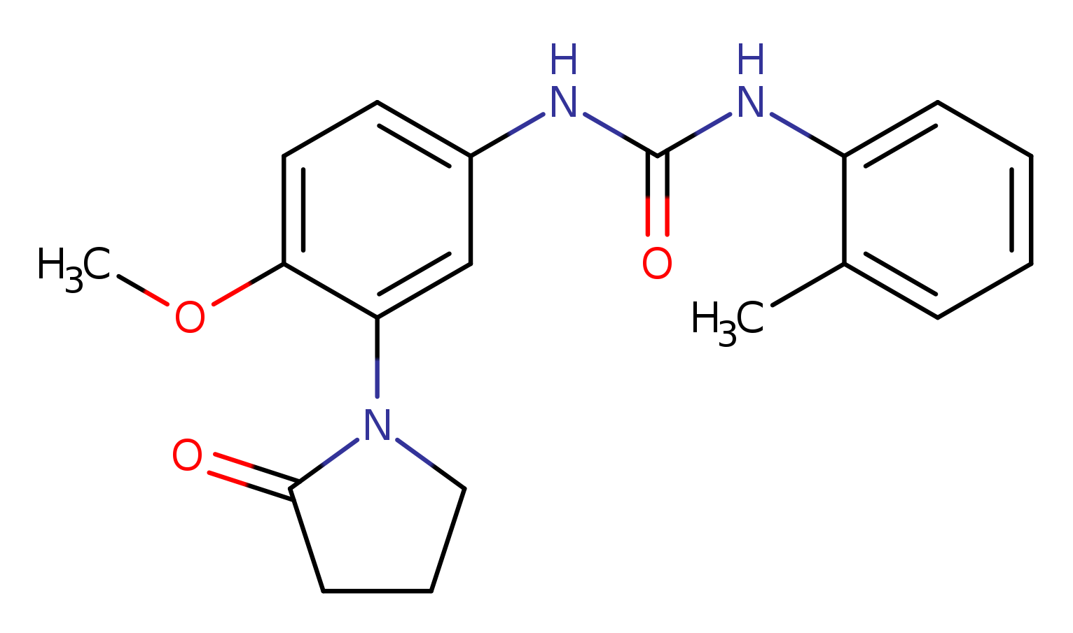 3-[4-methoxy-3-(2-oxopyrrolidin-1-yl)phenyl]-1-(2-methylphenyl)urea
