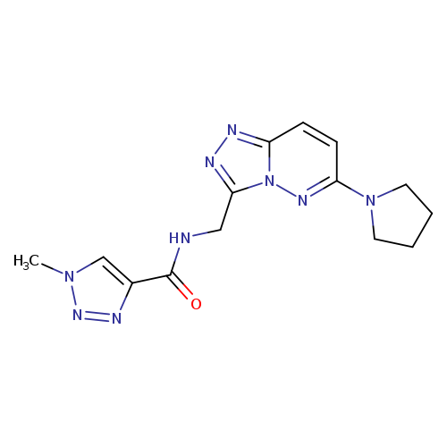 1-methyl-N-{[6-(pyrrolidin-1-yl)-[1,2,4]triazolo[4,3-b]pyridazin-3-yl]methyl}-1H-1,2,3-triazole-4-carboxamide