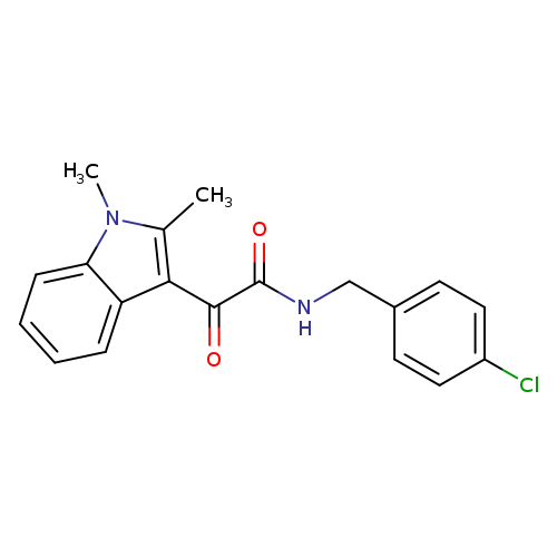 N-[(4-chlorophenyl)methyl]-2-(1,2-dimethyl-1H-indol-3-yl)-2-oxoacetamide