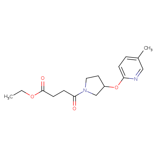 ethyl 4-{3-[(5-methylpyridin-2-yl)oxy]pyrrolidin-1-yl}-4-oxobutanoate