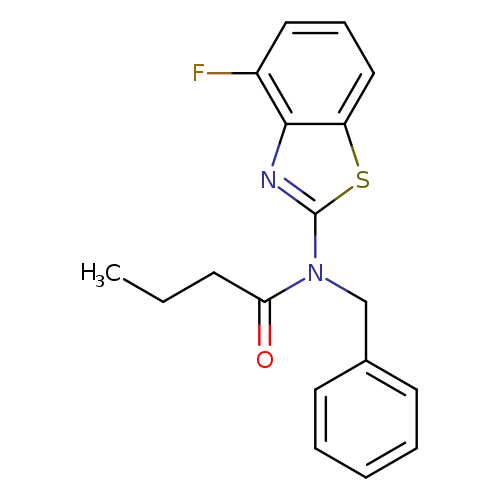 N-benzyl-N-(4-fluoro-1,3-benzothiazol-2-yl)butanamide