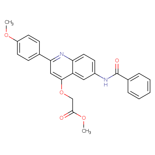 methyl 2-{[6-benzamido-2-(4-methoxyphenyl)quinolin-4-yl]oxy}acetate