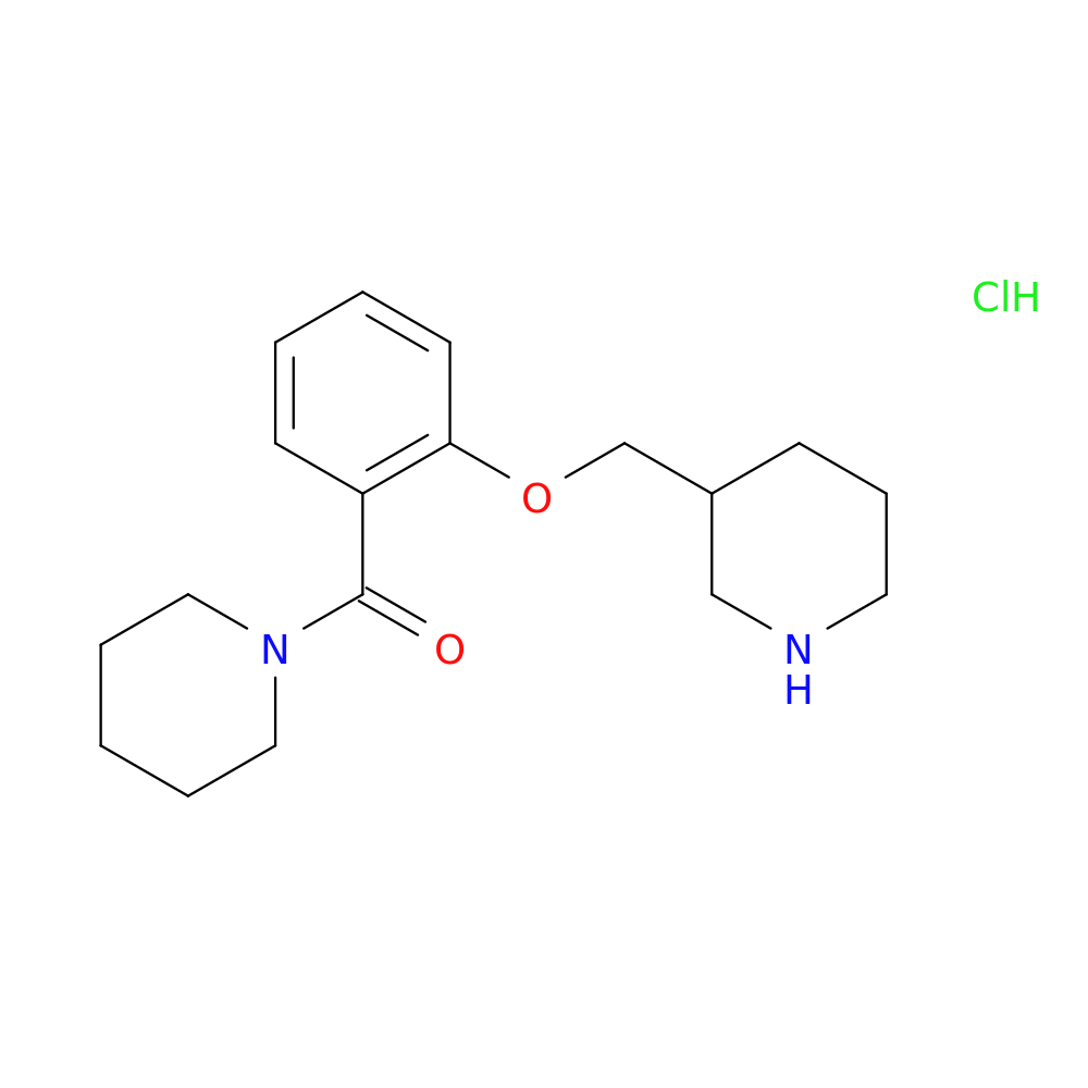 Piperidin-1-yl(2-(piperidin-3-ylmethoxy)phenyl)methanone hydrochloride