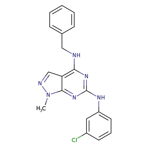 N4-benzyl-N6-(3-chlorophenyl)-1-methyl-1H-pyrazolo[3,4-d]pyrimidine-4,6-diamine