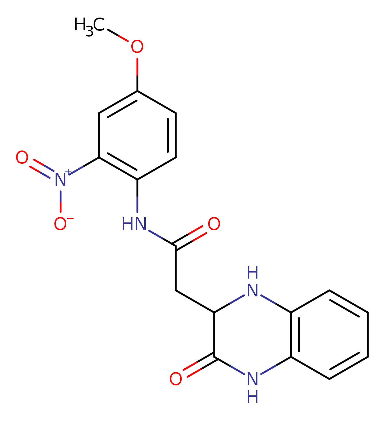 N-(4-methoxy-2-nitrophenyl)-2-(3-oxo-1,2,3,4-tetrahydroquinoxalin-2-yl)acetamide