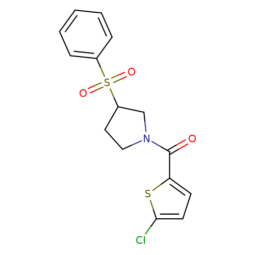3-(benzenesulfonyl)-1-(5-chlorothiophene-2-carbonyl)pyrrolidine