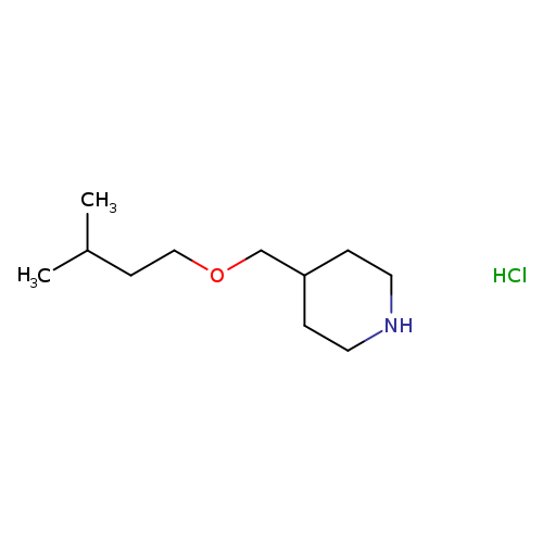 4-[(3-methylbutoxy)methyl]piperidine hydrochloride