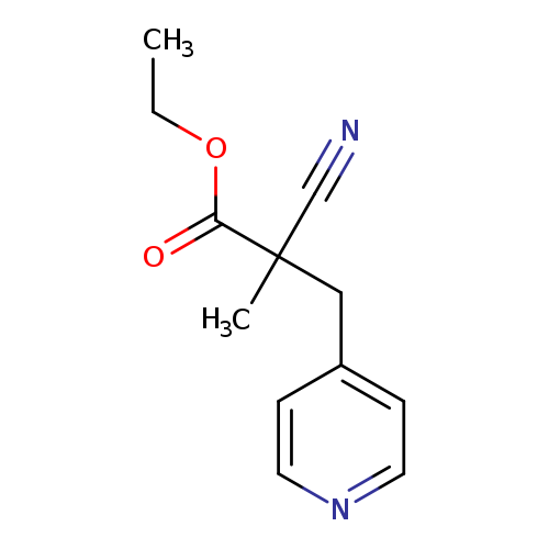 ethyl 2-cyano-2-methyl-3-(pyridin-4-yl)propanoate