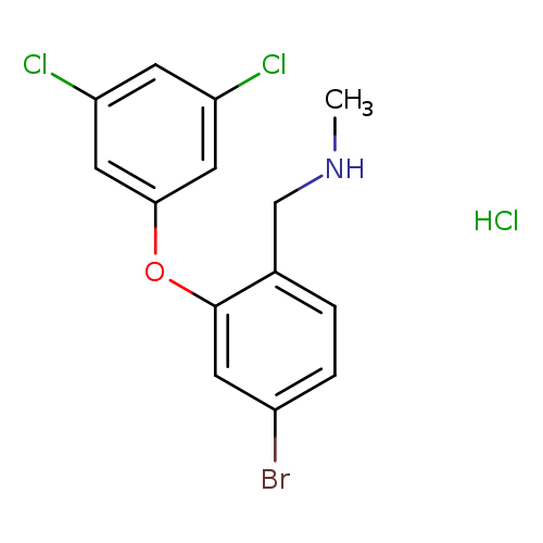 {[4-bromo-2-(3,5-dichlorophenoxy)phenyl]methyl}(methyl)amine hydrochloride