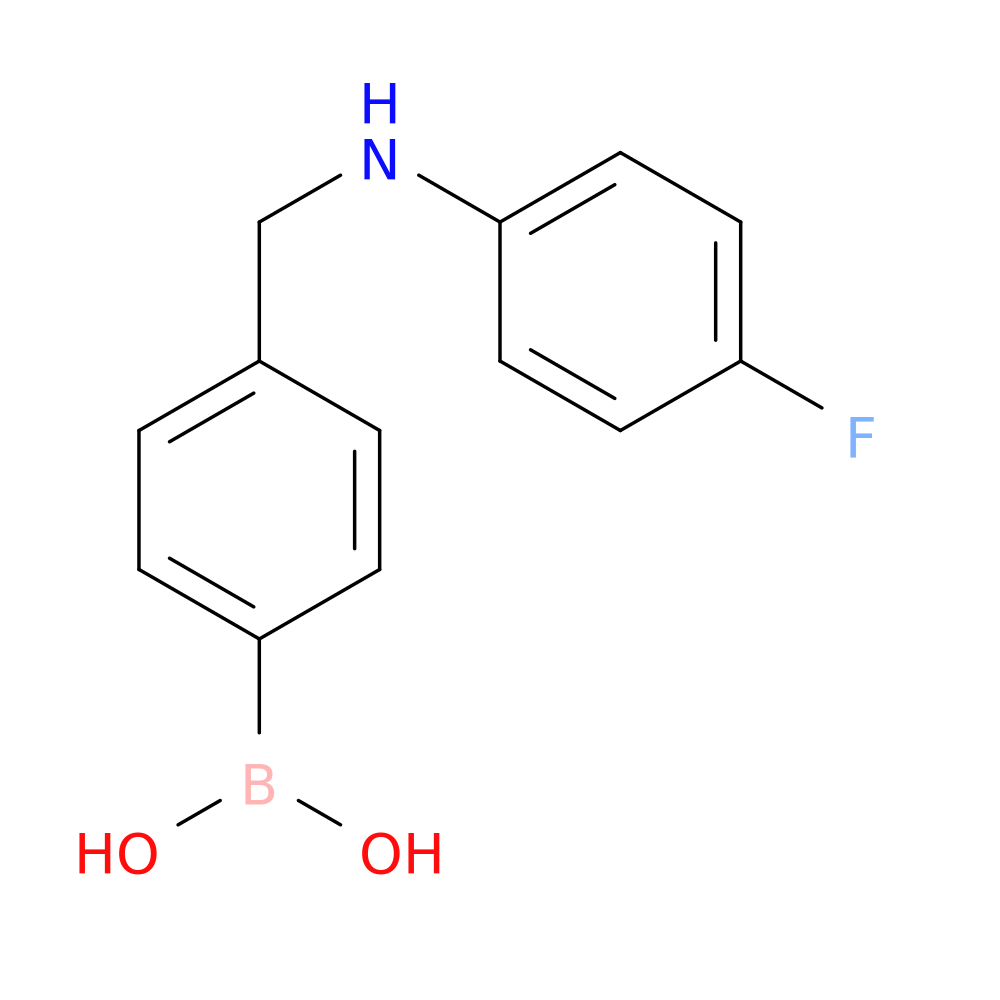 (4-(((4-fluorophenyl)amino)methyl)phenyl)boronic acid