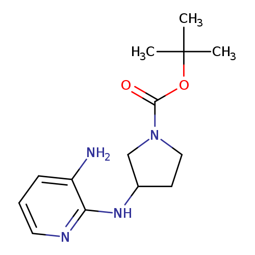 1-Pyrrolidinecarboxylic acid, 3-[(3-amino-2-pyridinyl)amino]-, 1,1-dimethylethyl ester