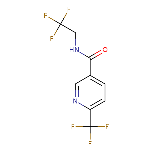 "N-(2,2,2-trifluoroethyl)-6-(trifluoromethyl)pyridine-3-carboxamide"