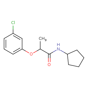 2-(3-chlorophenoxy)-N-cyclopentylpropanamide