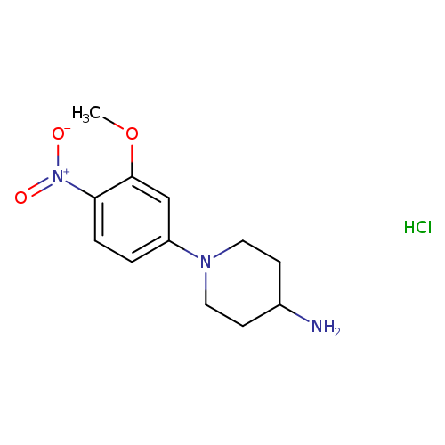 4-Piperidinamine, 1-(3-methoxy-4-nitrophenyl)-, hydrochloride (1:1)