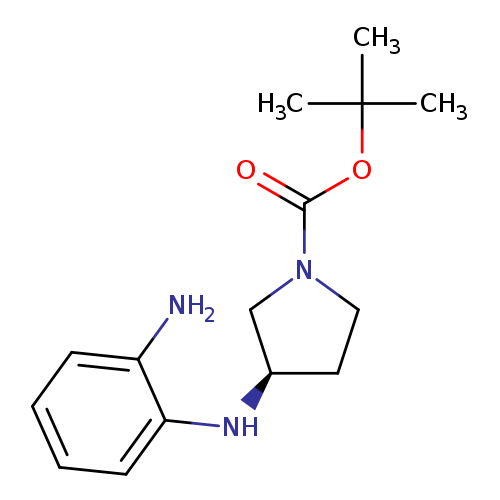 1-Pyrrolidinecarboxylic acid, 3-[(2-aminophenyl)amino]-, 1,1-dimethylethyl ester, (3R)-
