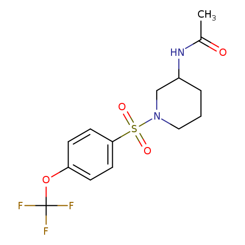N-(1-([4-(Trifluoromethoxy)phenyl]sulfonyl)piperidin-3-yl)acetamide