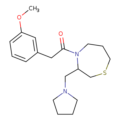 2-(3-methoxyphenyl)-1-{3-[(pyrrolidin-1-yl)methyl]-1,4-thiazepan-4-yl}ethan-1-one