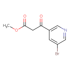 3-Pyridinepropanoic acid, 5-bromo-β-oxo-, methyl ester