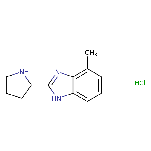 4-Methyl-2-(2-pyrrolidinyl)-1h-benzimidazole hydrochloride