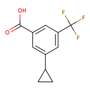 3-Cyclopropyl-5-(trifluoromethyl)benzoic acid